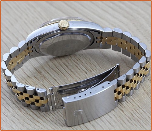 Rolex 16233 versione successiva quadrante diamantato Datejust Quick Set automatico Cal3135 Mov - Foto 17 di 24