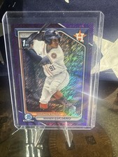 2024 Bowman Chrome -  Waner Luciano #BCP-208 Purple Shimmer Refractor /250 (RC)