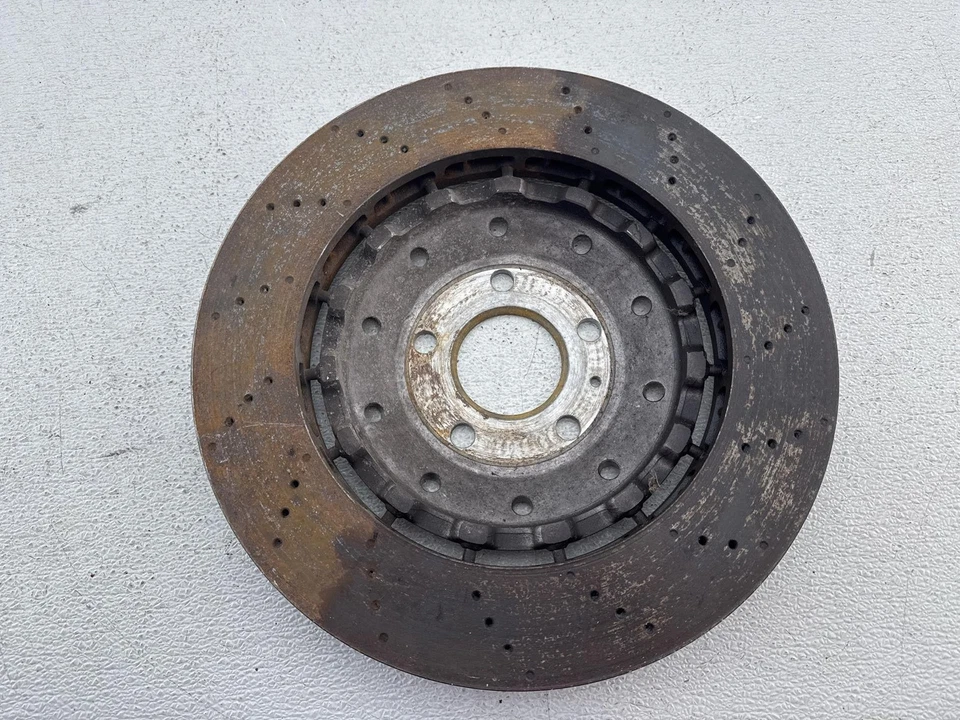 2008-2013 AUDI R8 FRONT LEFT & RIGHT BRAKE DISC ROTOR 420615301D OEM SET - Image 2 of 4