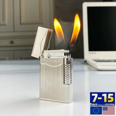 Luxury Double Flame Cigarette Bright Ping Sound Memorial DP Engraving Lighter