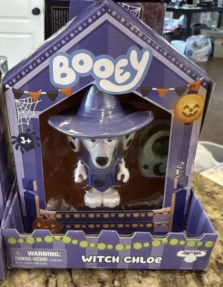 Bluey Booey Хэллоуин фигурки набор из 3 ведьма Хлоя монстр Lucky вампир Bluey - Изображение 4 из 4