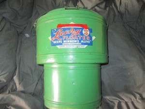 Lucky Floater Minnow Bucket Chicago Ill. Full Decal