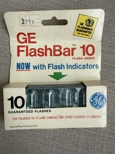 Vintage Camera GE Flash Bar 10 Polaroid SX-70 New NOS Unopened 10 Flashes