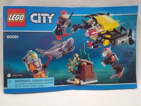 🔥LEGO City 60091 Deep Sea Starter Set 100% Complete w/ Instructions Minifigures