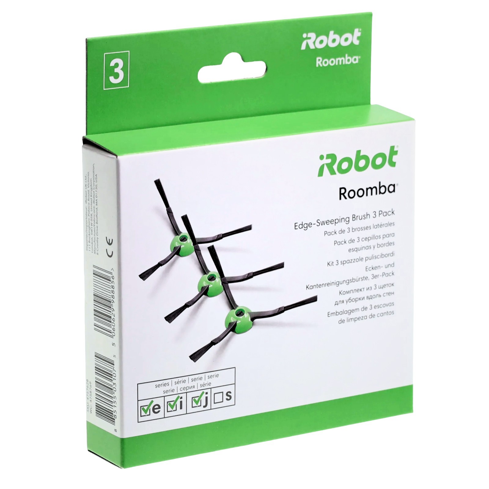 ORIGINAL Seitenbürste 3er Pack für iRobot Roomba e/i/j, Combo i/j/10 max - Bild 2