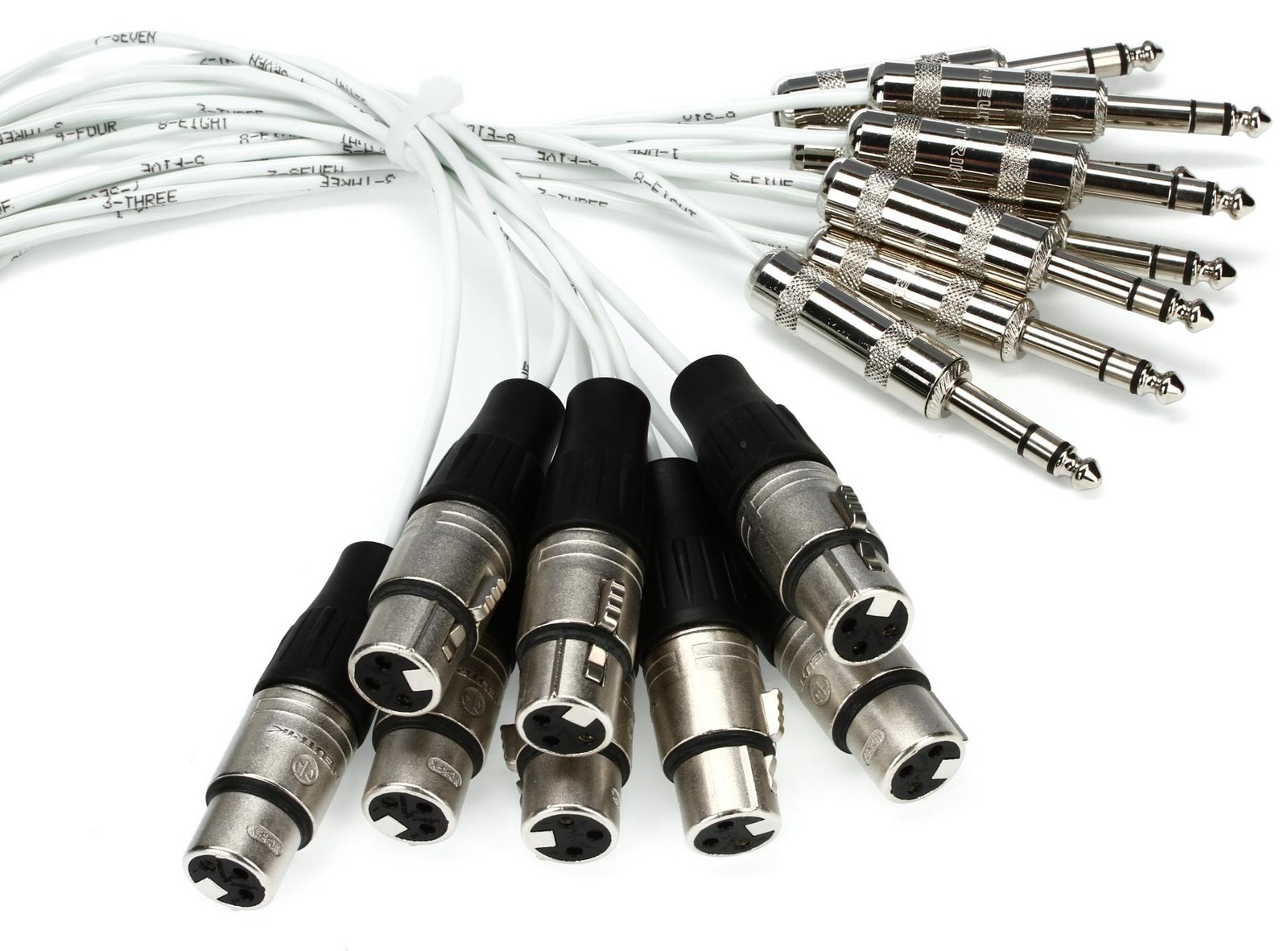 Pro Co MT8BQXF-20 8-канальный разъем 14 TRS для мужчин и XLR для женщин Snake - 20 футов 37690₽