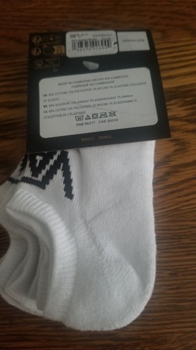 Vans Off The Wall No Show Kick Socks 3 Pair Boys 10-13.5 White w Black LogoSkate - Picture 2 of 3