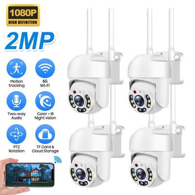 YCC365plus 4x Kamera Set 1080P - 5GHz WLAN Überwachungskamera Außen Wasserdicht