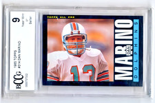 VINTAGE 1985 Topps Dan Marino All Pro #314 Card BECKETT 9 MINT