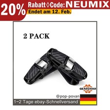 Auto Brillenhalter Gläser Halter Universal KFZ Sonnenbrillen 1 Paar Satz Schwarz