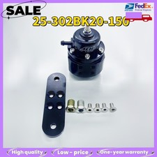 Aem Universal Anodized Adjustable Fuel Pressure Regulator 25-302bk 20-150 Psi
