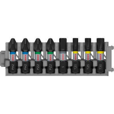 Bosch PRO Impact Mixed Pack PH2(x2); PZ2(x2); H5; T20; T25; T30 25 mm 8-tlg. - 2