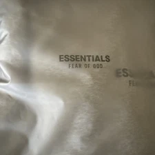 NWT AUTHENTIC Essentials Fear Of God “light heather” grey hoodie Size XL