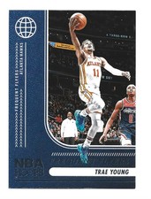 2024-25 Panini NBA Hoops Frequent Flyers #12 Trae Young Atlanta Hawks Basketball