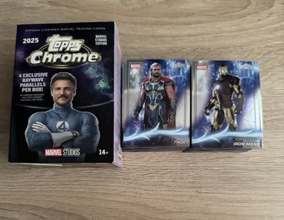 2025 - Topps - Marvel Studios Chrome - 101 Base Set Karten - keine doppelten  