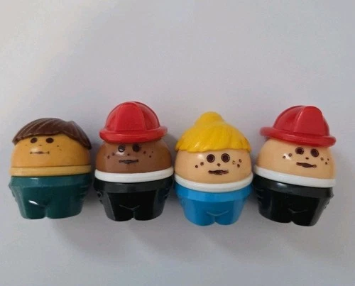 VTG Little Tikes Chunky Little People Chubby Toddle Tots Fisher Price Set Of 4