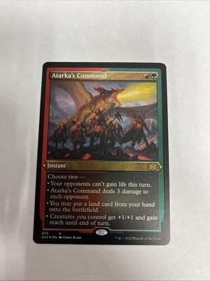 Atarka s Command Foil Etched Card #475 MTG LP 