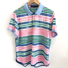 Polo Golf Ralph Lauren Polo Shirt Women’s Sz XL Striped Performance Jersey