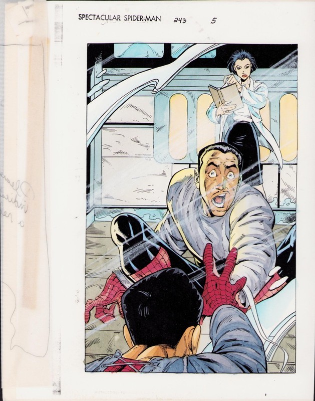 SPECTACULAR SPIDER-MAN #243 PG. 5 - COLOR GUIDE - ART BY JOHN KALISZ