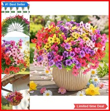 Artificial Daisy Flowers 12 Bundles 13.7 Inch Silk UV Resistant 6 Colors Indoor