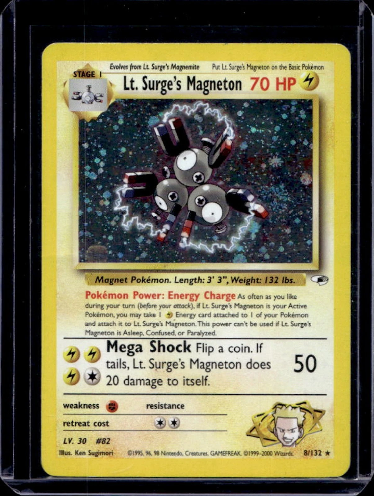 2000 Pokemon Gym Heroes Lt. Surge's Magneton #8/132