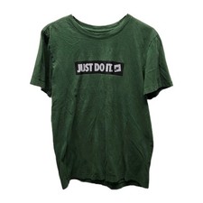 Nike Men's Sportswear Just Do It Muscle Tee Top T Shirt Olive Green Small