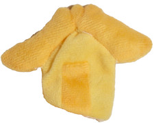 VINTAGE GENERICO PLUSH YELLOW STRAW HOUSE FROM 3 LITTLE PIGS FINGER PUPPET