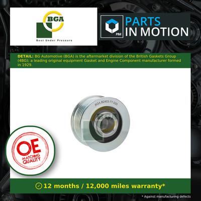 Overrunning Alternator Pulley fits HYUNDAI ix35 2.4 10 to 13 G4KE Clutch BGA New