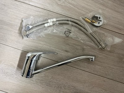 Cooke & Lewis Huka verspiegelte Chrom-Einhebel-Küchenarmatur - brandneu