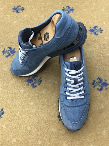LOUIS VUITTON TRAINER Louis Vuitton Sneaker Scarpe da Ginnastica Run Away Blu Denim Uomo UK 8.5 US 9.5 42.5