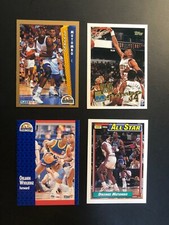 a 1990s  DIKEMDE MUTOMBO  Fleer and more Basketball Card  (4) Made in USA