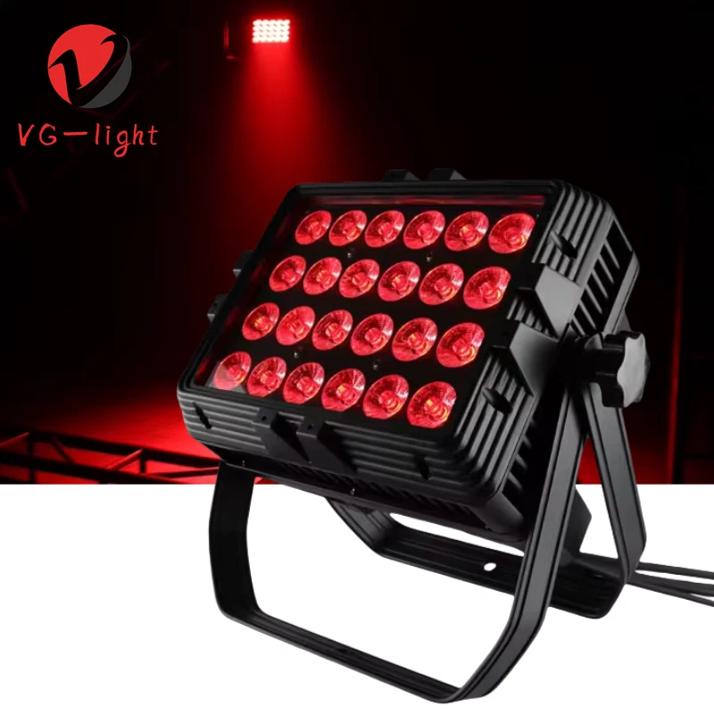 4PC Outdoor 24x15W 6in1 Led Par Lights Waterproof Par Can Light Stage Par Light - Image 2 of 4