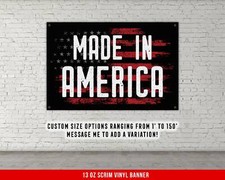 American-Made Gym Banner - Motivational Quote Wall Art