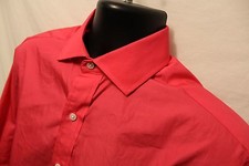 Tommy Hilfiger Mens Regular Fit Dress Shirt Pink 15 32-33 100 Cotton