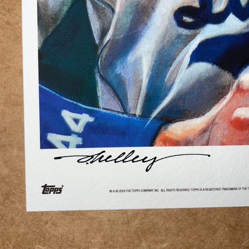 2024 Topps Living ANDY PAGES 10x14 Art Print JARED KELLEY Signed SP #8/9 - Picture 2 of 5