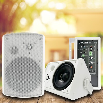 2x Gravity 6.5'' Active Wireless Streaming Speakers 2-Way, 150W, w/Bluetooth W