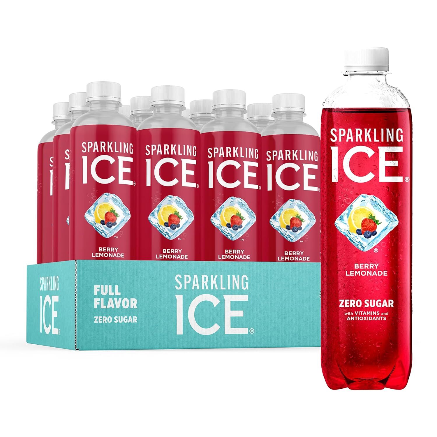 Sparkling Ice, Sparkling Water, Zero Sugar, 17 fl oz, 12 Pack, Select Flavor.