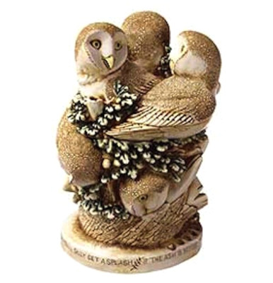 IVORY TOWER # TJLEOW beautiful OWLS HARMONY KINGDOM ZOOKEEPERS By David Lawrence
