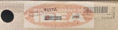 Brand New IKEA BESTA 47 1/4x15 3/4x15 '' Black-Brown Frame 702.459.52