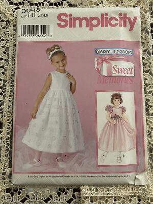 Girl's Junior Bridesmaid's Communion Formal Dress Sewing Pattern Size 3-6 Uncut | eBay Girl's Junior Bridesmaid's Communion Formal Dress Sewing Pattern Size 3-6 Uncut | eBay