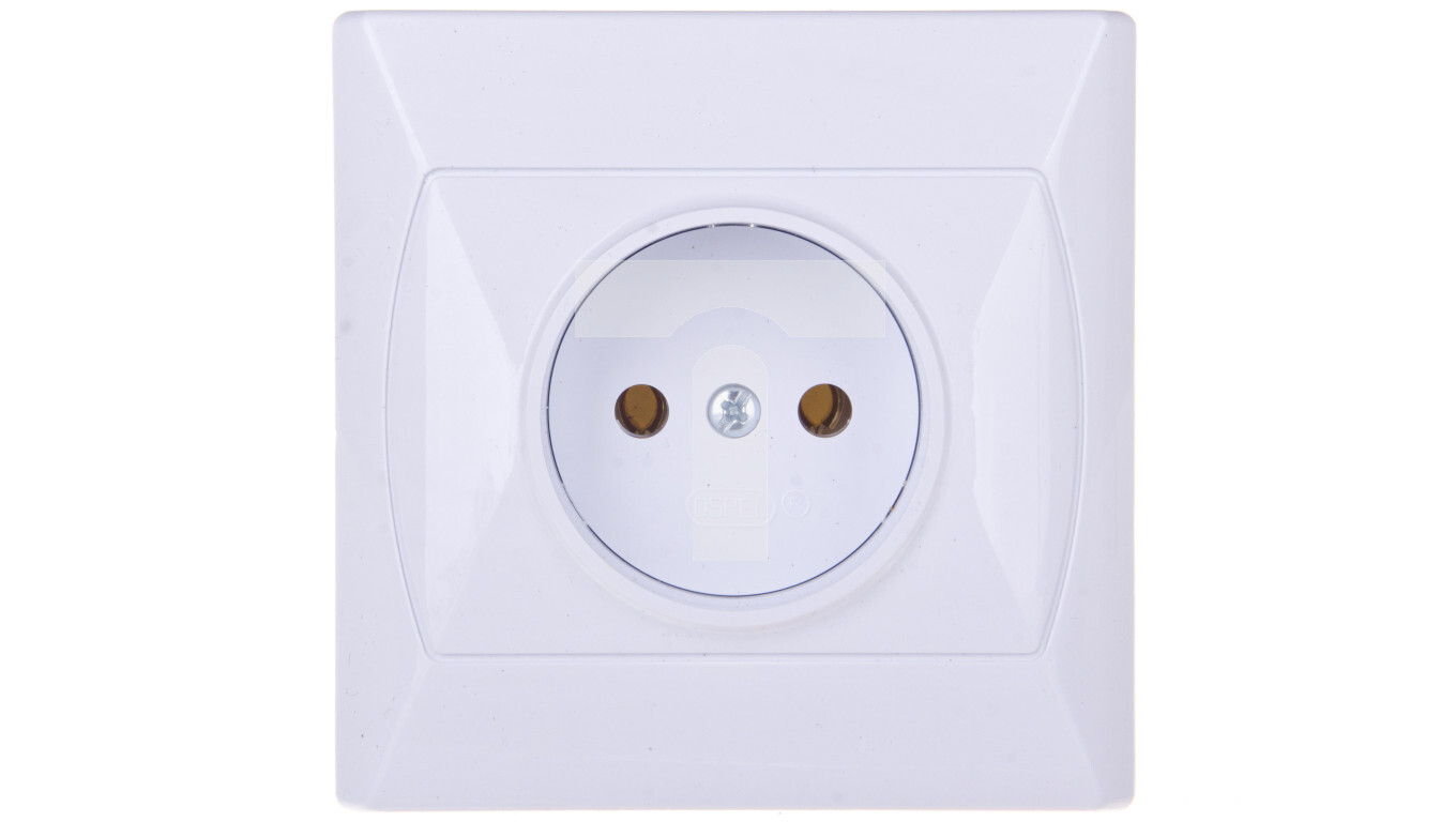 AKCENT Single socket b / u white GP-1A / 00 /T2UK