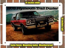 Metal Sign - 1978 Plymouth Trail Duster Metal Sign - 1978 Plymouth Trail Duster