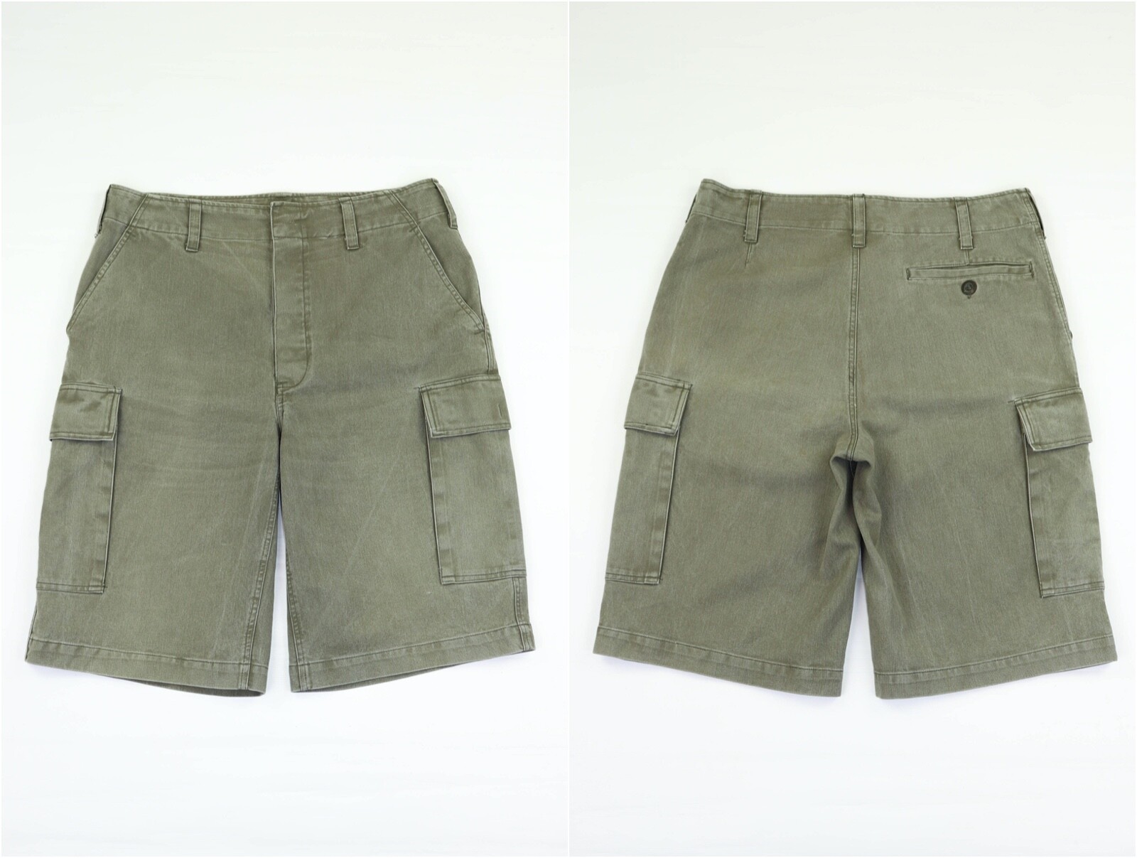 Mil-Tec Brand German Army style black prewashed Moleskin bermuda military shorts
