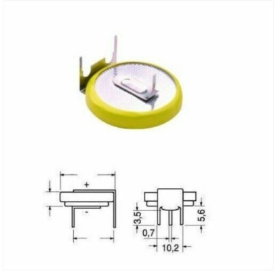 Batteria Pila Litio VARTA 2032 Pin Saldare Orizzontale Backup - Foto 5