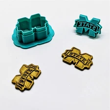 Mississippi State Cutter & Stamp Set for cookies, ceramics, fondant, clay