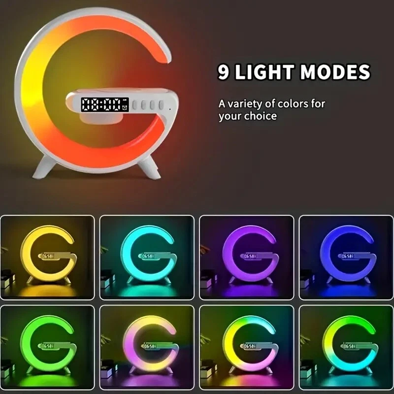 Smart Light Sound Machine And Wireless Charger and Bluetooth Speaker - Image 3 of 4