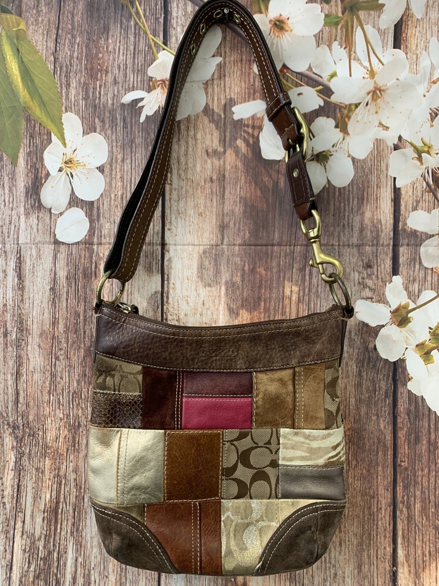 🌸COACH SIGNATURE PATCHWORK CROSSBODY HANDBAG 10435!!🌸👛 | eBay