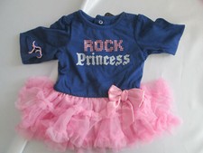 Baby skirt one piece tutu Baby Glam new born 3 mos 6 mos 9 mos NEW rock princess