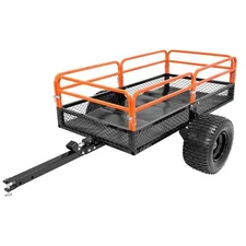 15 Cu.Ft Powder Coated Dump Trailer Tow Behind Dump Cart Utility Cart 1500 lbs