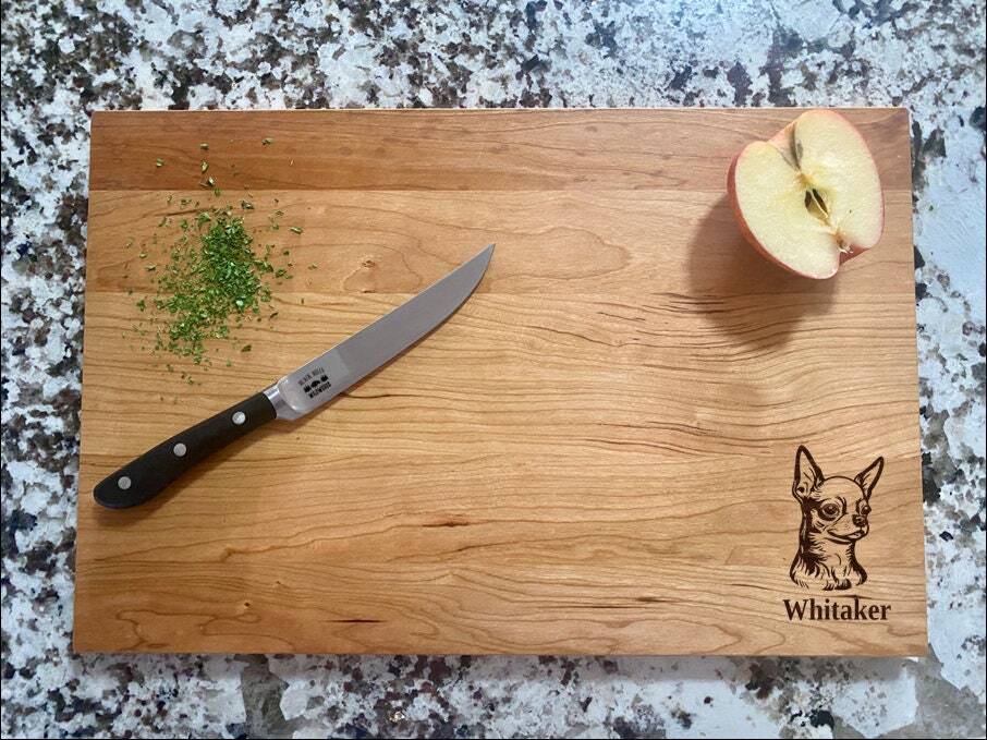Chihuahua Cutting Board | Dog Breed Charcuterie Board | Custom Serving Tray |